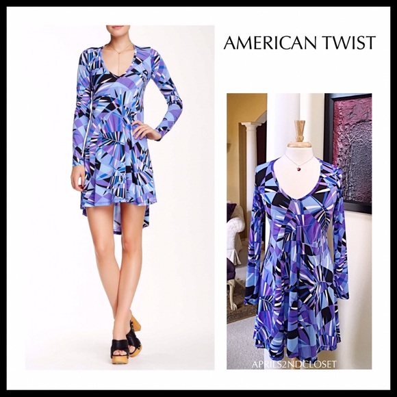 FLOWY ASYMMETRICAL KNIT TUNIC MINI DRESS A2C - Picture 8 of 8